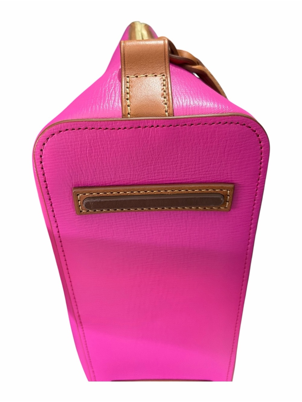 Dooney & Bourke NWOT Deep Fuchsia Morgan Shopper with Zipper Pouch and Key Tag - Picture 11 of 11